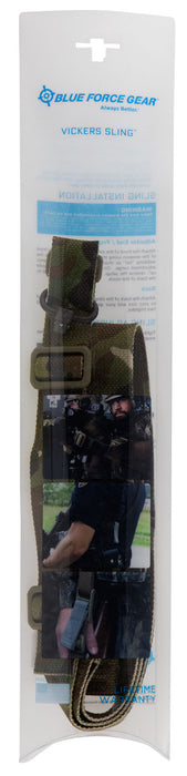 Blue Force Gear VCAS2TO1PB125AAMC Vickers 221 Sling made of MultiCam Cordura with 54"-64" OAL, 1.25" W, One-Two Point Design & Push Button Swivel for AR Platform