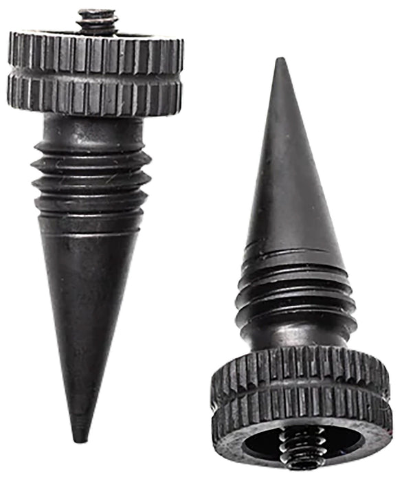 Accu-Tac LRS0200 LR-10 Set Black Oxide Aluminum with Screw On Design for Accu-Tac Bipod