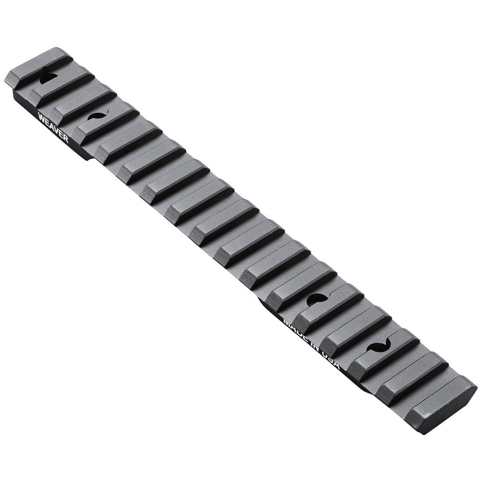 Weaver Mounts 99481 Multi-Slot Base  Extended Black Anodized Aluminum Fits Winchester 70 Short Action