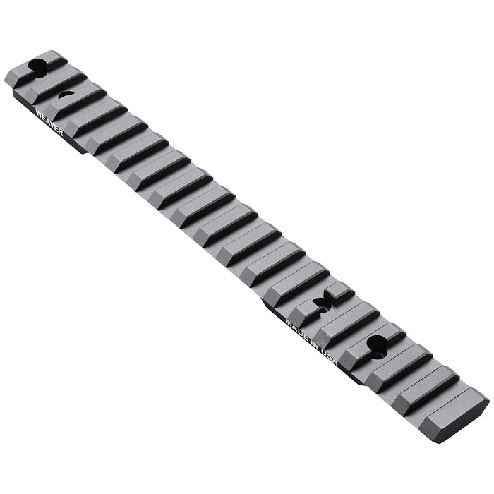 Weaver Mounts 99501 Multi-Slot Base  Extended Black Anodized Aluminum Fits Remington 700/Howa 1500 Long Action