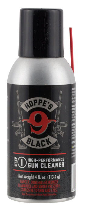 Hoppe's HBC4A Black Gun Cleaner Removes Oil Grease Dirt 4 oz. Aerosol Can with Extension Tube