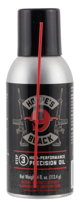 Hoppe's HBL4A Black Precision Oil Lubricates and Protects Against Corrosion 4 oz. Aerosol Can with Extension Tube