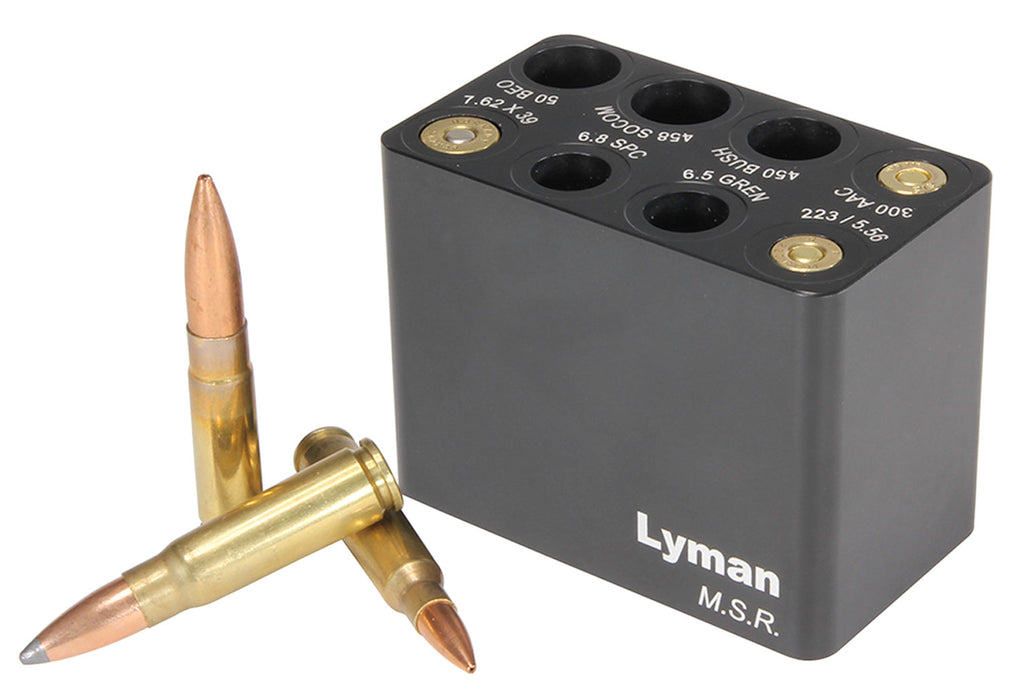 Lyman 7833003 MSR Ammo Checker Block Black Multi Rifle Firearm
