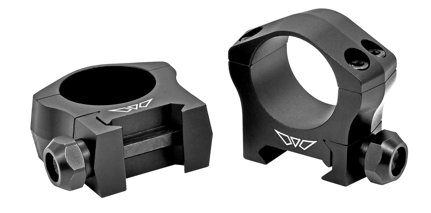 Warne 7241M Scope Rings Mountain Tech Matte Black 35mm Medium 0 MOA