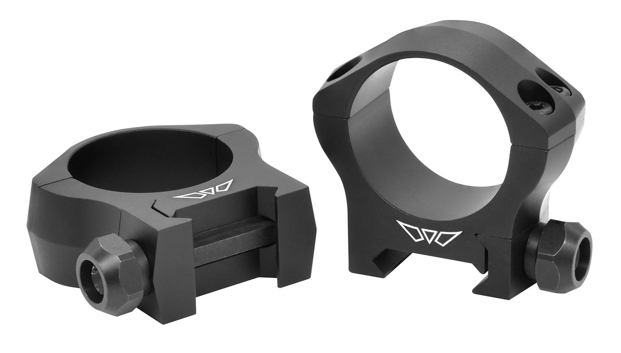 Warne 7213M Scope Rings Mountain Tech Matte Black 30mm Low 0 MOA