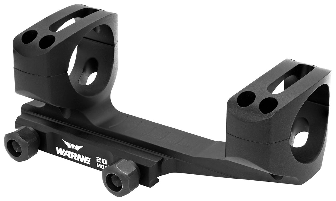 Warne LRSKEL30TW LR-SKEL Scope Mount/Ring Combo Black Anodized 30mm 20 MOA