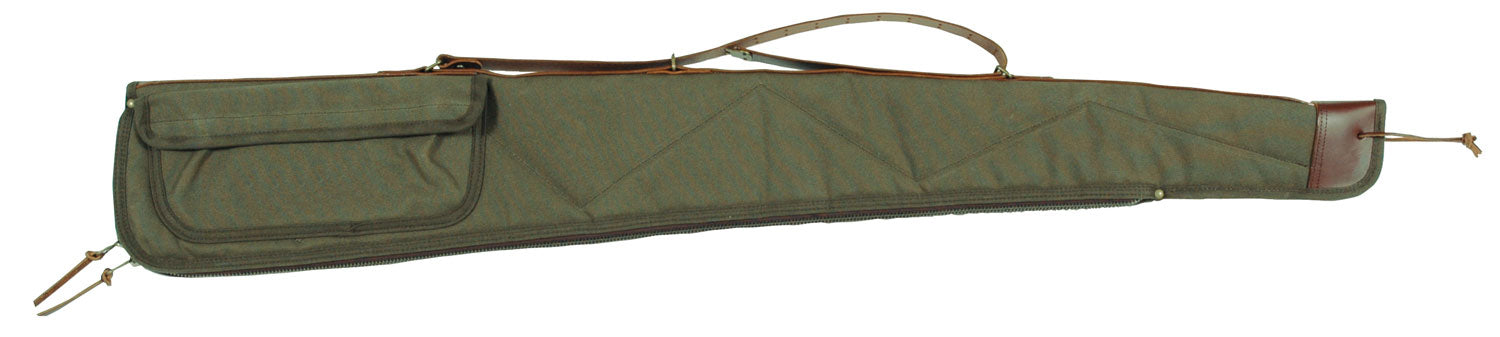 Bob Allen 14535 Canvas Shotgun Case Green Canvas 52" Long Shotgun