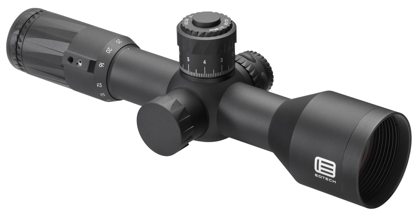 Eotech VDU525FFMD4 Vudu FFP Black Hardcoat Anodized 5-25x 50mm 34mm Tube Illuminated Red MD4 MOA Reticle Features Throw Lever