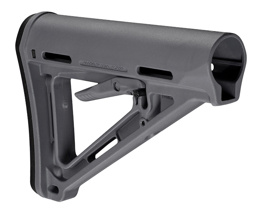 Magpul MAG400-GRY MOE Carbine Stock Stealth Gray Synthetic for AR-15, M16, M4 with Mil-Spec Tube (Tube Not Included)