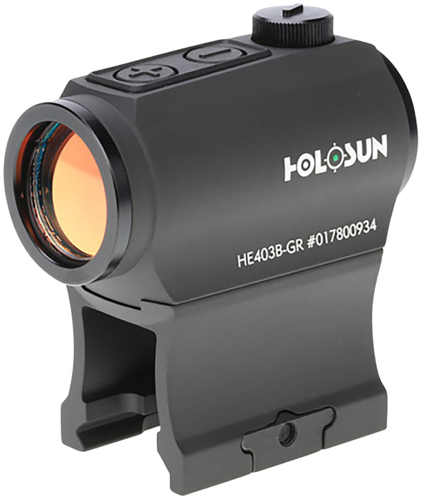 Holosun HE403BGR HE403B-GR  MAO Black Anodized 1x 20mm 20mm Tube 2 MOA Green Dot Reticle 2 MOA Dot Carbine/Rifle