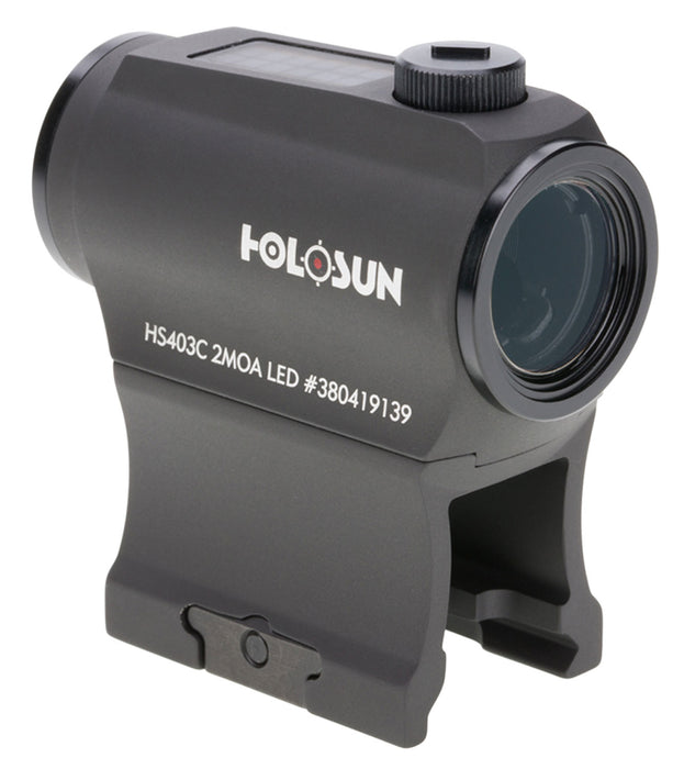 Holosun HS403C HS403C  Black Anodized 1x 20mm 20mm Tube 2 MOA Red Dot Reticle 2 MOA Dot Carbine/Rifle