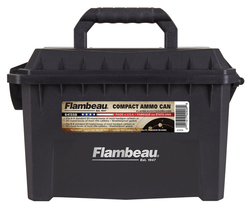 Flambeau 6415SB Compact Ammo Can 223 Rem,5.56x45mm NATO 20-rd Boxes Black