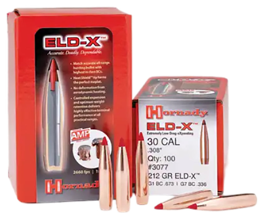 Hornady 2635 ELD-X  6.5mm .264 143 gr Extremely Low Drag eXpanding 100 Per Box/ 15 Case