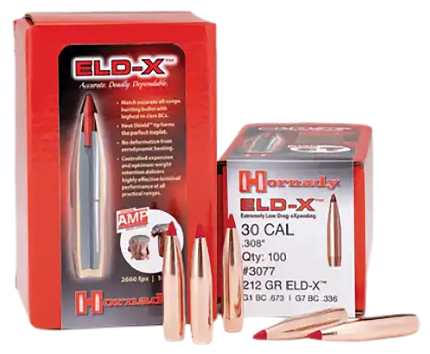 Hornady 2841 ELD-X  7mm .284 175 gr Extremely Low Drag eXpanding 100 Per Box/ 15 Case