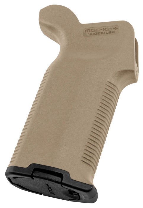 Magpul MAG532-FDE MOE-K2+ Grip Flat Dark Earth Polymer with OverMolded Rubber for AR-15, AR-10, M4, M16, M110, SR25