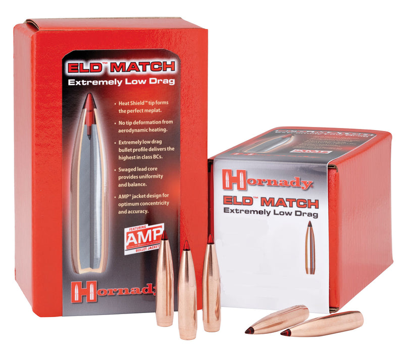 Hornady 26331 ELD Match  6.5mm .264 140 gr Extremely Low Drag Match 100 Per Box/ 15 Case