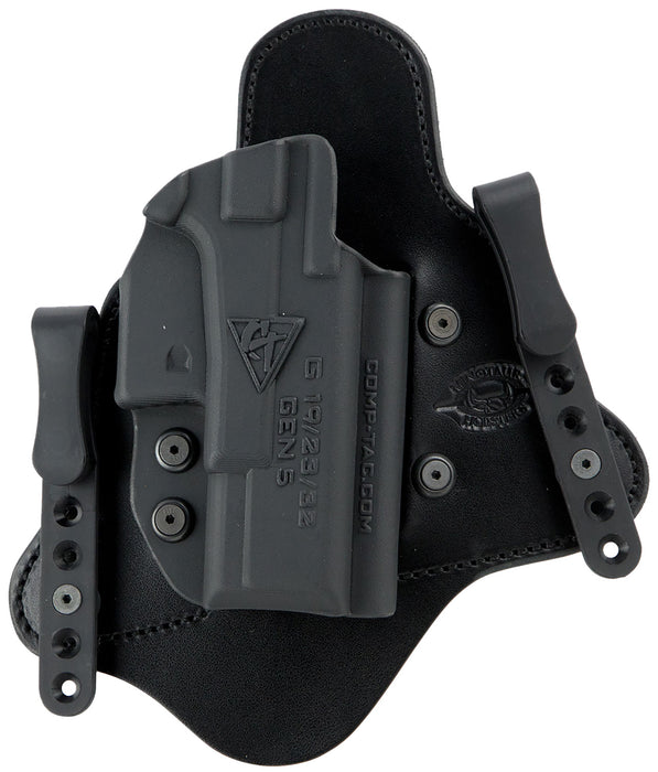 Comp-Tac C225SS191RBSN MTAC  IWB Black Kydex/Leather Belt Clip Fits Sig P365 Right Hand