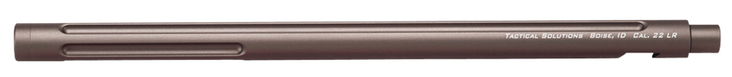 Tactical Solutions 1022TEQS X-Ring Barrel 22 LR 16.50" Quicksand Finish  Aluminum Material Bull with Fluting & Threading for Ruger 10/22