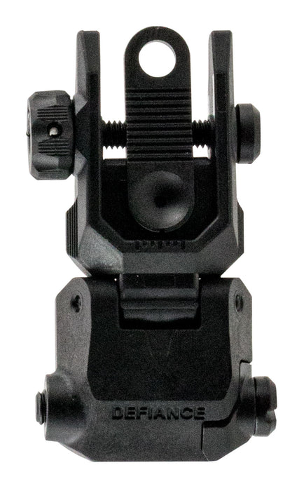 Kriss USA DAPRSBL00 Defiance Rear Flip-Up Black AR-15 Low Profile Polymer