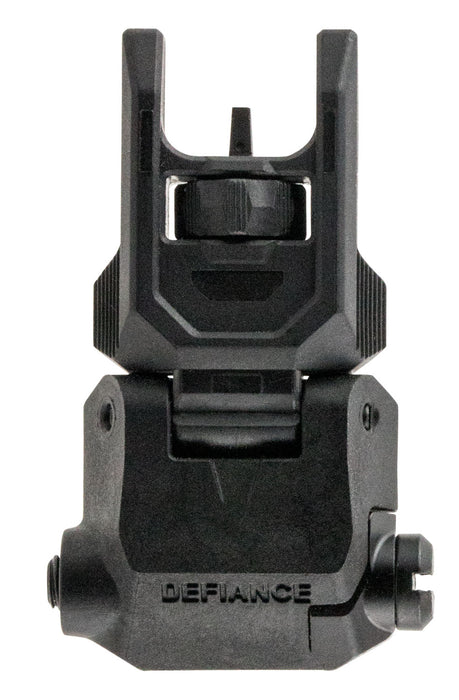 Kriss USA DAPFSBL00 Defiance Front Flip-Up Black AR-15 Low Profile Polymer