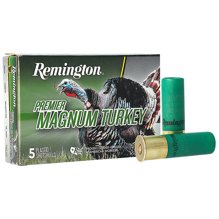 Remington Ammunition 26833 Premier Magnum Turkey 12 Gauge 3.50" 2 1/4 oz 1150 fps 4 Shot 5 Bx/20 Cs