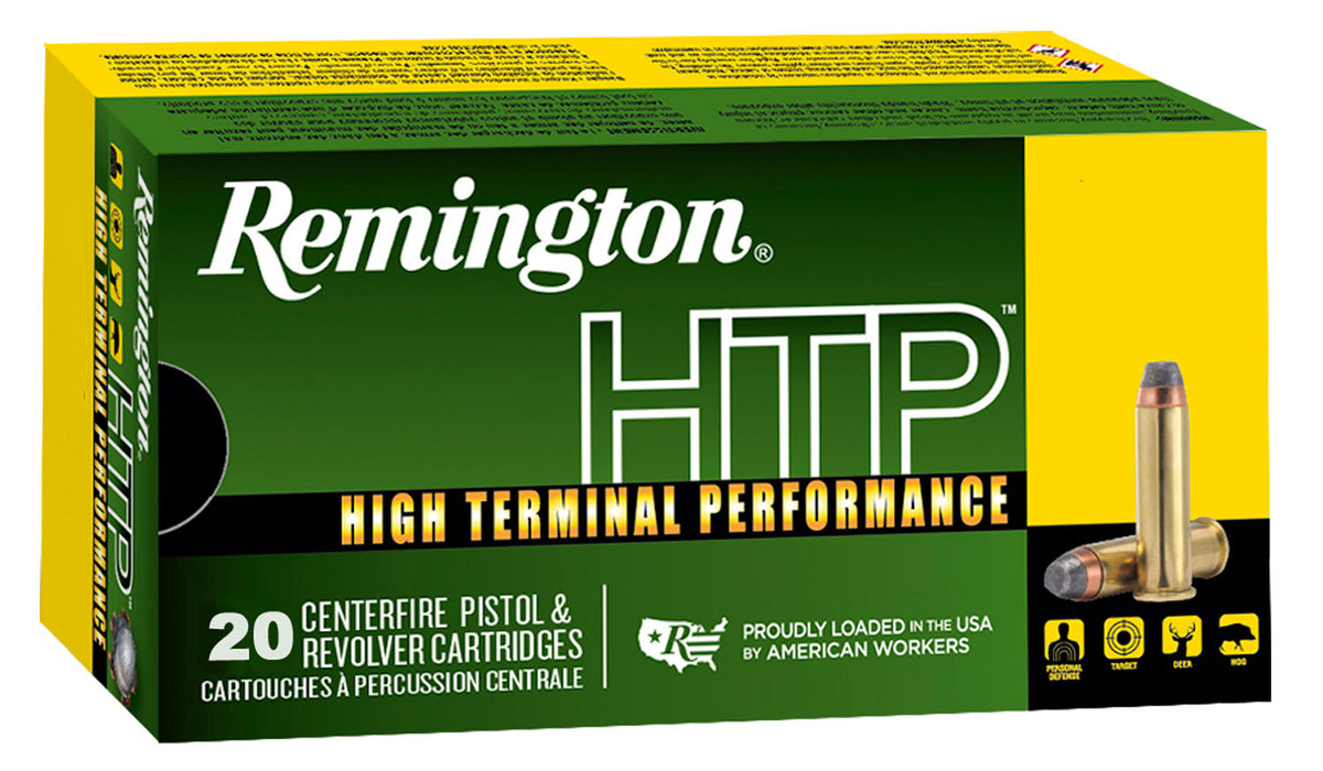 Remington Ammunition 22295 HTP  38 Special +P 110 gr 995 fps Semi-Jacketed Hollow Point (SJHP) 20 Bx/25 Cs