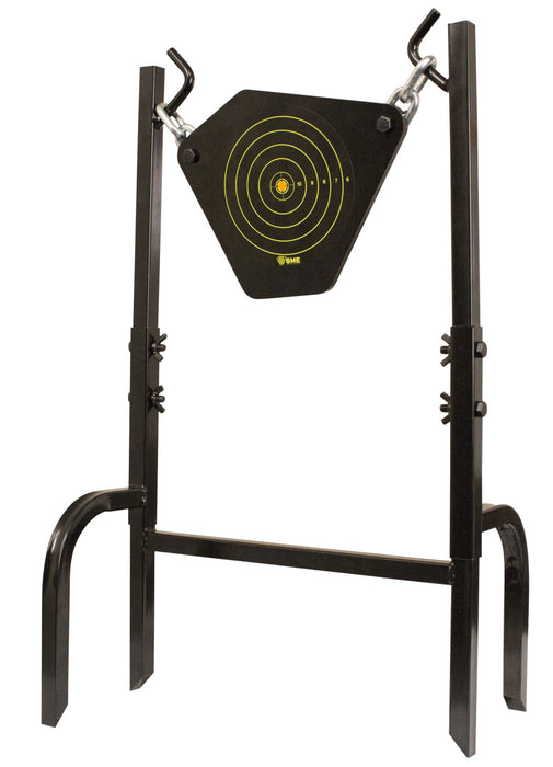 SME 95GNG Gong Heavy Duty 9.50" Handgun/Rifle Black 10MM NM500 Steel Bullseye Includes Black