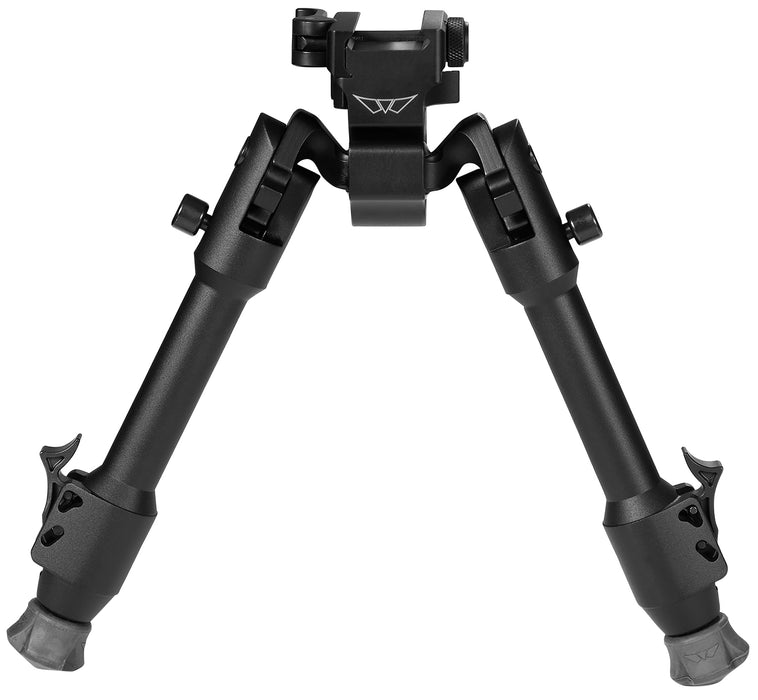 Warne 7901M Skyline Precision Bipod  made of Matte Black Aluminum with Picatinny Rail Attachment Type, Rapid Leg Deployment, 22 Degree Cant, 44 Degree Pan & 6.90-9.10" Vertical Adjustment