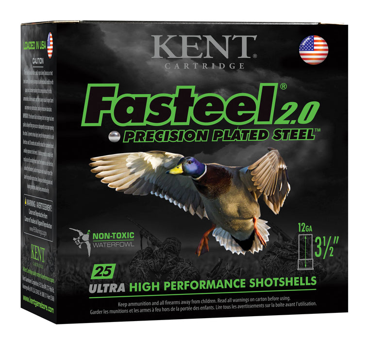 Kent Cartridge K1235FS40BB Fasteel 2.0  12 Gauge 3.50" 1 3/8 oz 1550 fps BB Shot 25 Bx/10 Cs