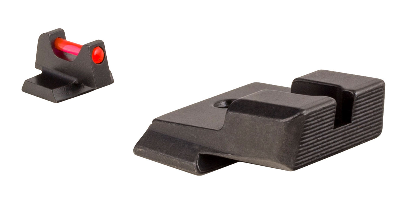 Trijicon 601032 Fiber Sights- Smith & Wesson M&P/ M&P 2.0  Black | Red Fiber Optic Front Sight Front Sight Black Rear Sight