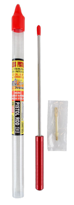 Pro-Shot 1PS82226 Micro-Polished Cleaning Rod .22 Cal & Up Pistol 8" Stainless Steel w/Swivel Handle