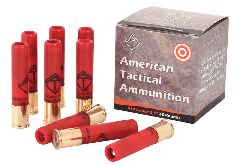 ATI ATIAC410R Shotshell  410 Gauge 2.50", 1/2 oz Slug Shot, 25 Per Box/10 Cs