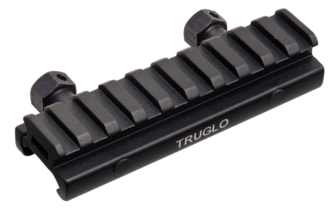 TruGlo TG8970B Picatinny Riser Mount  Matte Black Anodized