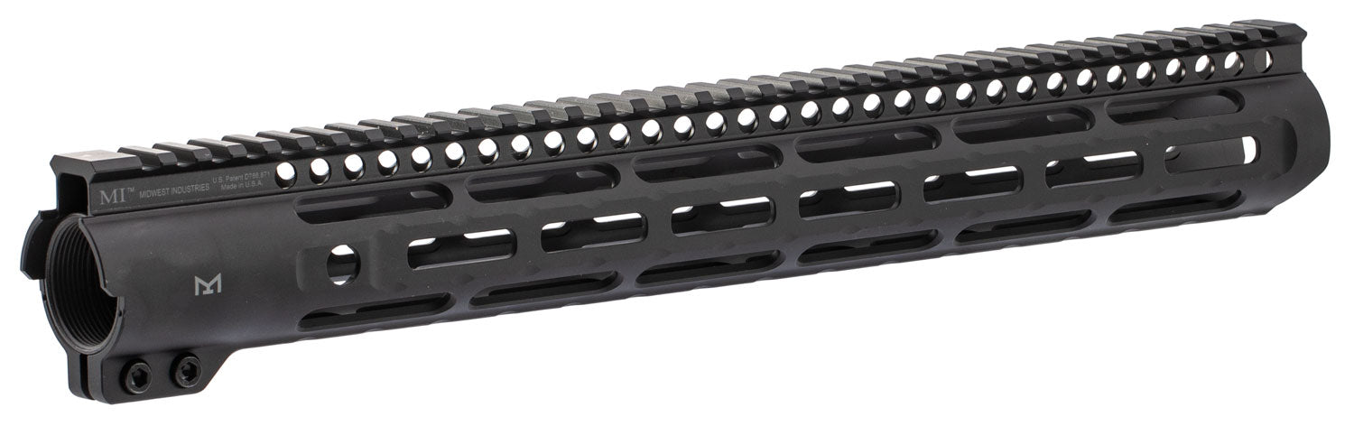 MIDWEST INDUSTRIES INC MISLH15 Slimline AR-15 6061 Aluminum Black Hard Coat Anodized 15"