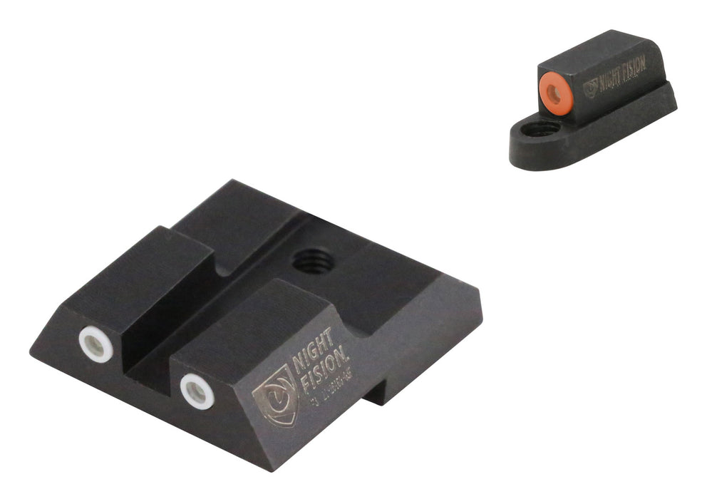 Night Fision CZU076003OGWG Tritium Night Sights For CZ-USA  Black| Green Tritium Orange Ring Front Sight Green Tritium White Ring Rear Sight