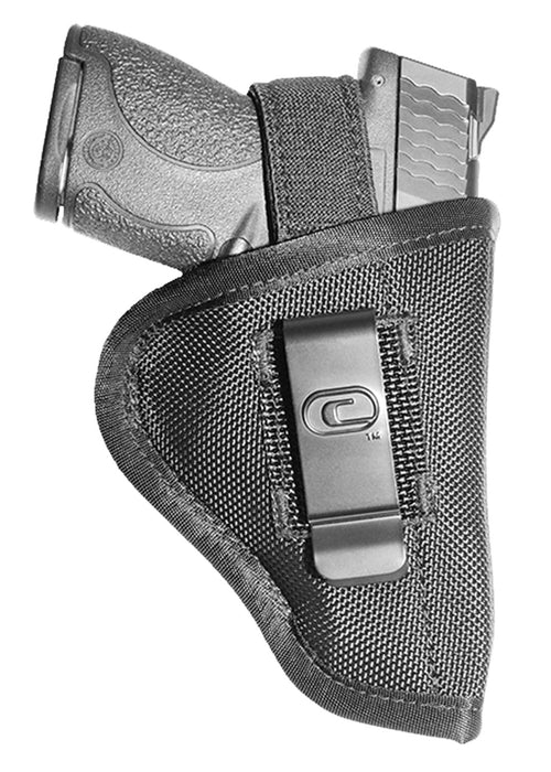 Crossfire Shooting Gear CRFTUSA1M1 The Undercover  IWB/OWB Size 01 Black Ballistic Nylon Belt Clip Fits Micro 1-1.50" Barrel Ambidextrous