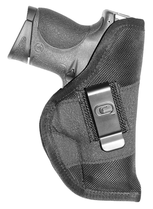 Crossfire Shooting Gear CRFGRPCLPSA1C3 The Grip  IWB Black Ballistic Nylon Belt Clip Fits Compact 3-3.50" Barrel Ambidextrous