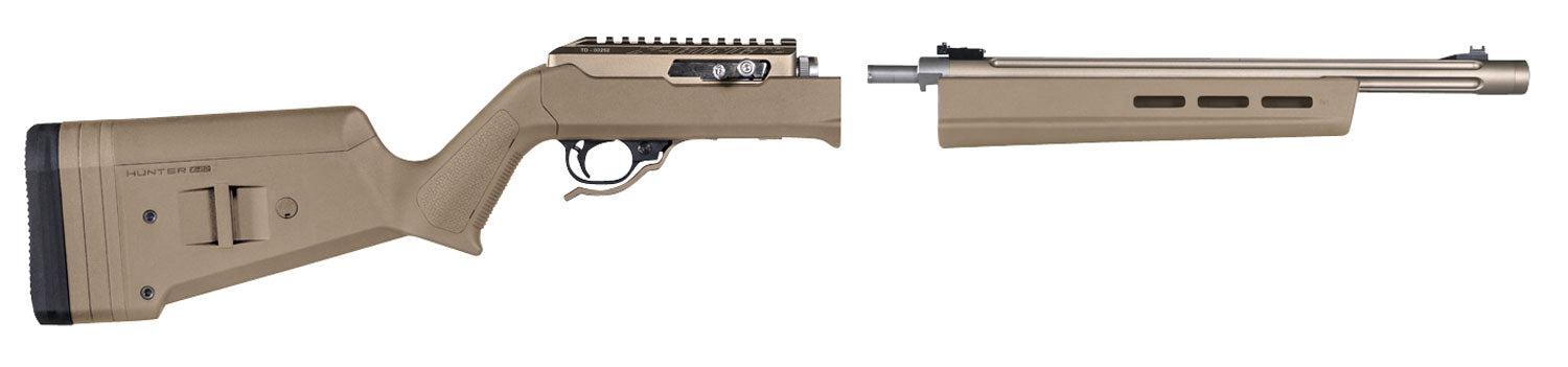 Magpul MAG760-FDE Hunter X-22 Stock Fixed Adjustable Comb Flat Dark Earth Synthetic for Ruger 10/22 Takedown