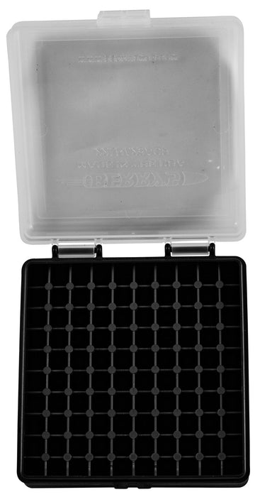 Berry's 63600 Ammo Box  22 LR Clear/Black Polypropylene 100rd