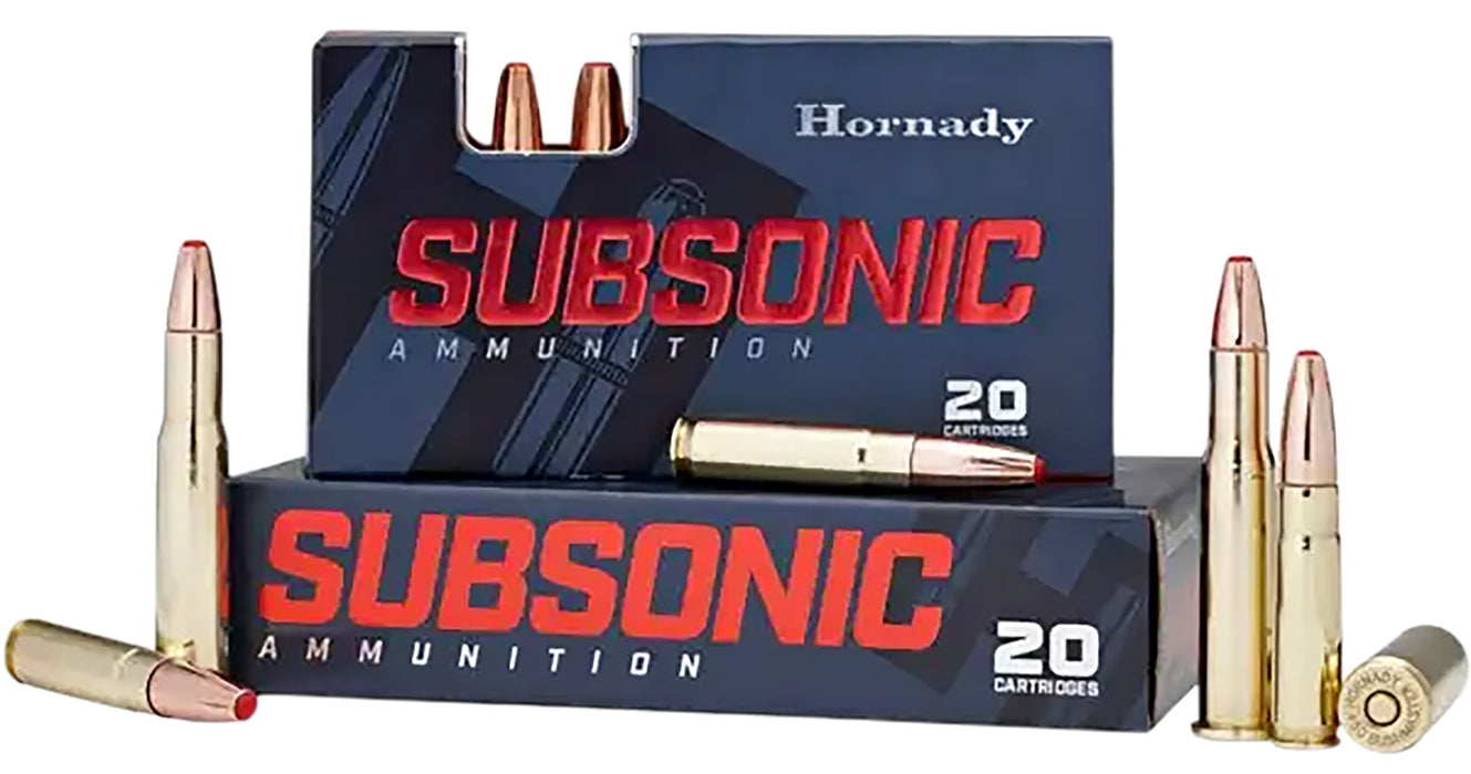 Hornady 82247 Subsonic  450 Bushmaster 395 gr Sub-X (SX) 20 Per Box/10 Cs