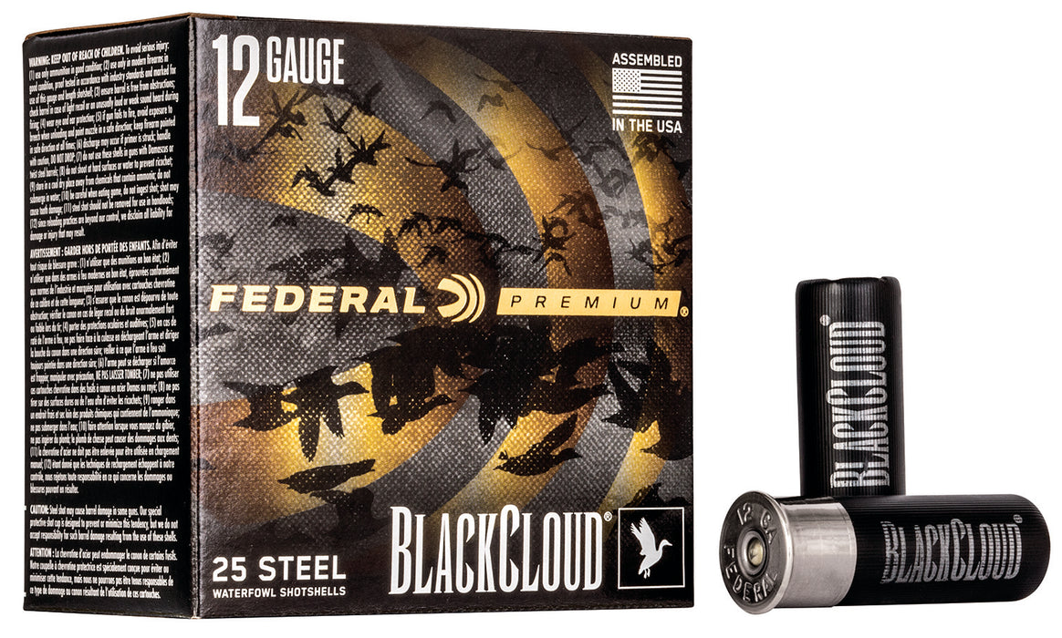 Federal PWBX1472 Premium Black Cloud FS 12 Gauge 2.75" 1 1/8 oz 2 Shot 25 Per Box/ 10 Cs