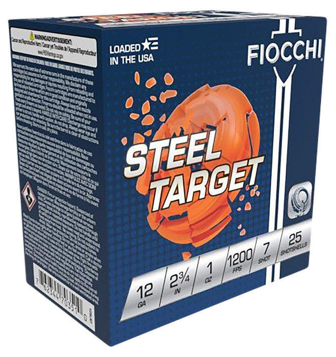 Fiocchi 12SLR7 Target  12 Gauge 2.75" 1 oz 1200 fps 7 Shot 25 Bx/10 Cs