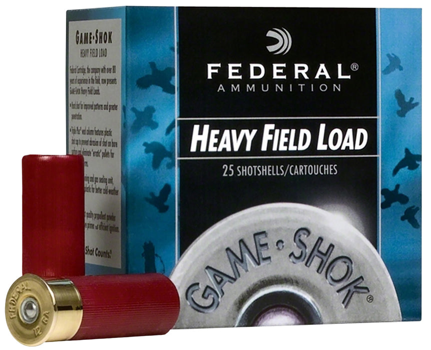 Federal H12575 Game-Shok Heavy Field 12 Gauge 2.75" 1 1/4 oz 1220 fps 7.5 Shot 25 Bx/10 Cs