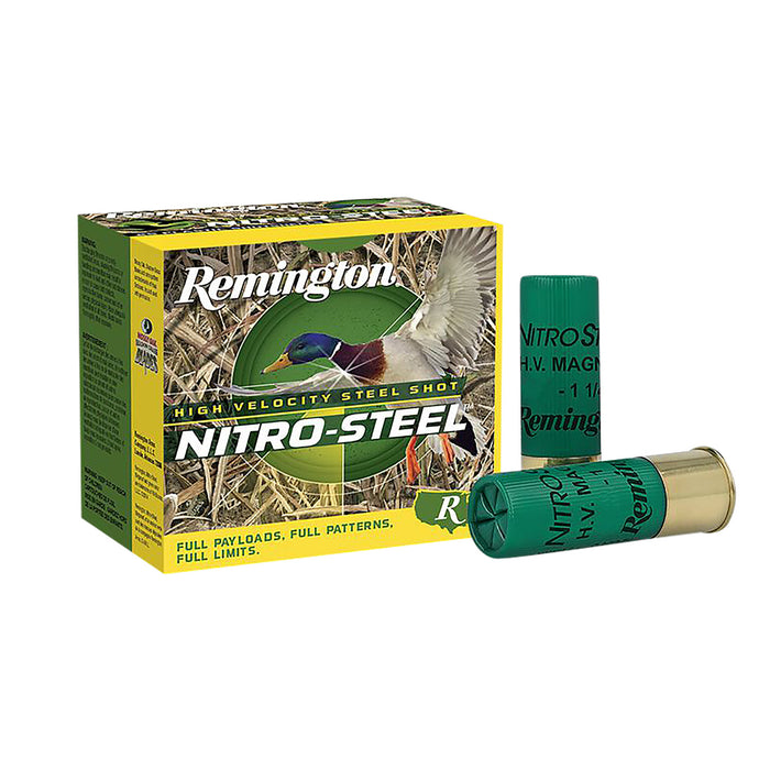 Remington Ammunition 20860 Nitro-Steel  12 Gauge 3" 1 3/8 oz 1300 fps 2 Shot 25 Bx/10 Cs