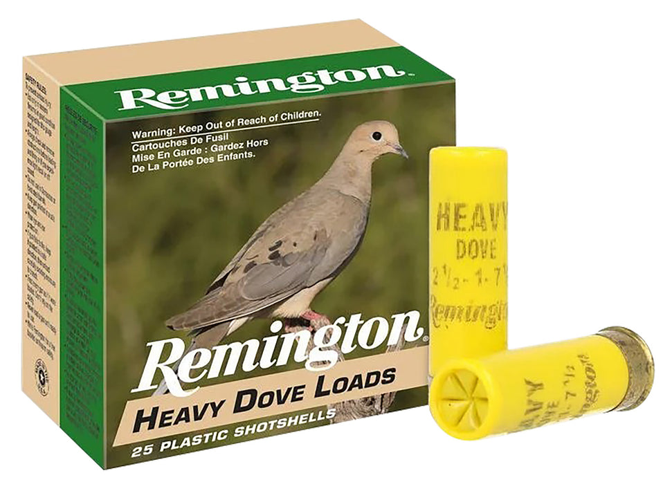 Remington Ammunition 28777 Heavy Dove Loads  20 Gauge 2.75" 1 oz 1165 fps 7.5 Shot 25 Bx/10 Cs