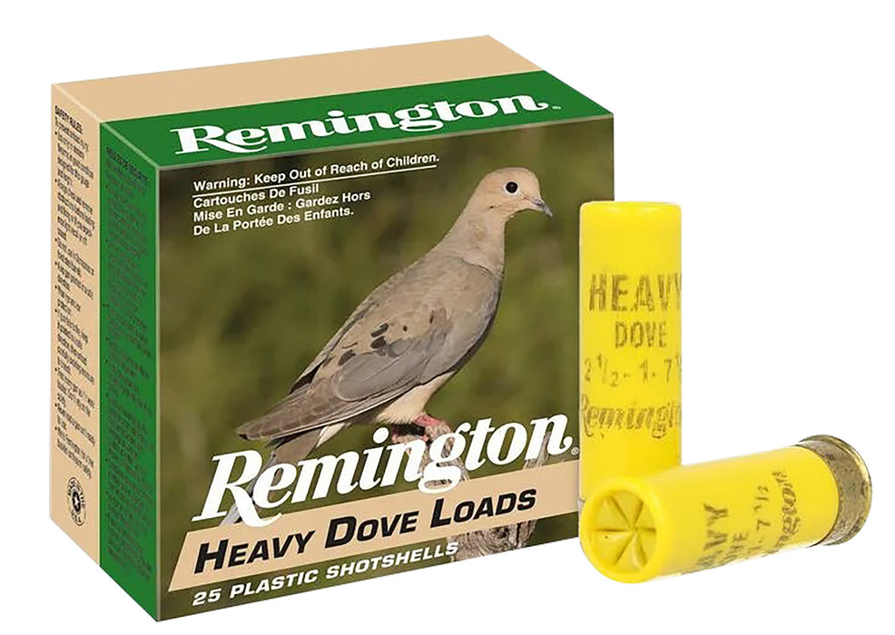 Remington Ammunition 28779 Heavy Dove Loads  20 Gauge 2.75" 1 oz 1165 fps 8 Shot 25 Bx/10 Cs