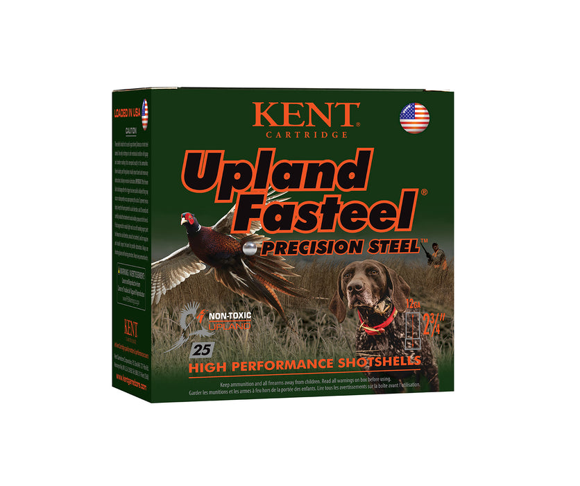 Kent Cartridge K122US326 Upland Fasteel  12 Gauge 2.75" 1 1/8 oz 1400 fps 6 Shot 25 Bx/10 Cs