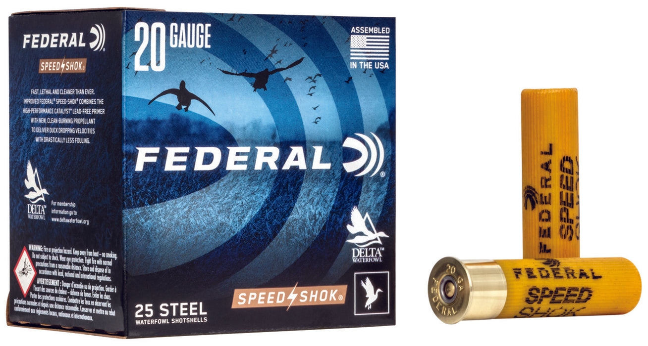 Federal WF2093 Speed-Shok  20 Gauge 3" 7/8 oz 1550 fps 3 Shot 25 Bx/10 Cs