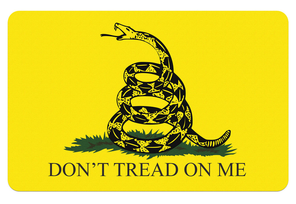 TekMat TEKR17GADSDEN Gadsden Flag Cleaning Mat "Don't Tread On Me" 11" x 17"