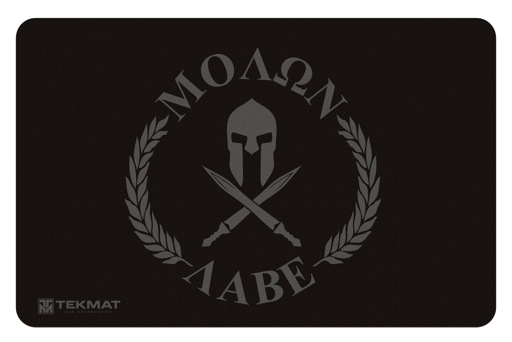 TekMat TEKR17MOLONLABE Molon Labe Cleaning Mat Molan Labe Spartan 11" x 17"